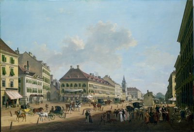 Vienna, la passeggiata, 1824 da Franz Scheyerer